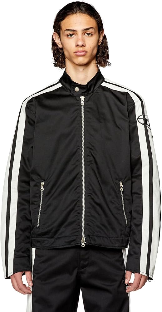 Amazon | [Diesel] [ディーゼル] メンズ バイカー ジャケット コットン